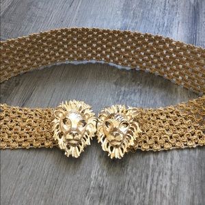 Vintage Beautiful Lion Belt
